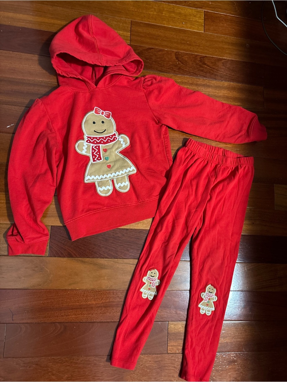 Gymboree Gingerbread Hoodie & Legging Set size 5T